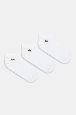 Lacoste skarpetki 3-pack kolor biały RA2917