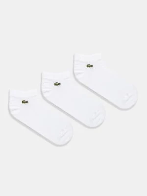 Lacoste skarpetki 3-pack kolor biały RA2917