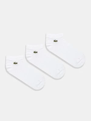 Lacoste skarpetki 3-pack kolor biały RA2917