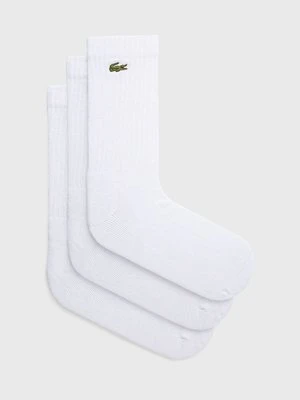 Lacoste skarpetki (3-pack) RA4182 męskie kolor biały RA4182-8VM