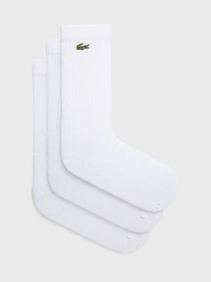 Lacoste skarpetki (3-pack) RA4182 męskie kolor biały RA4182-8VM