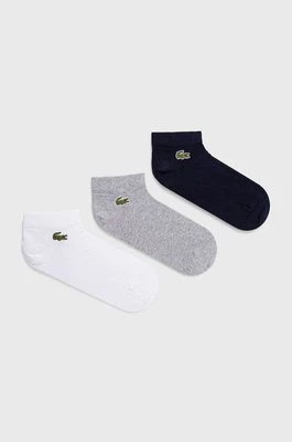 Lacoste skarpetki (3-pack) RA4183 męskie kolor szary RA4183-5KC