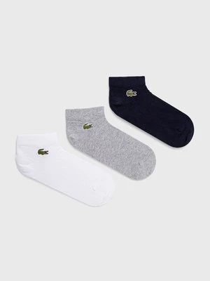 Lacoste skarpetki (3-pack) RA4183 męskie kolor szary RA4183-5KC