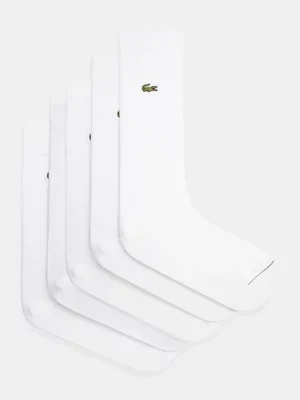 Lacoste skarpetki 5-pack męskie kolor biały