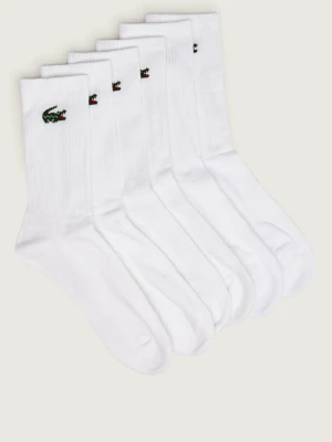 Lacoste Skarpety 6-pack biały