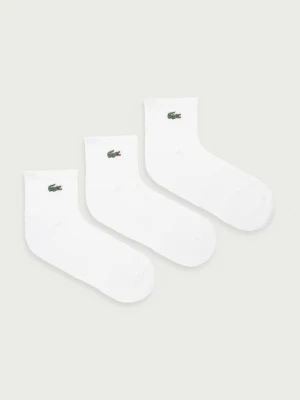 Lacoste skarpety 3-pack biały
