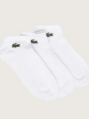 Lacoste Skarpety / stopki 3 pack biały