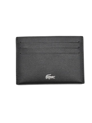 Lacoste Skórzane etui na karty czarny
