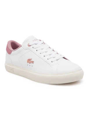 Lacoste Skórzane sneakersy biały