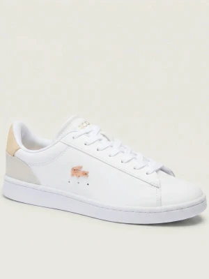 Lacoste Skórzane sneakersy Carnaby biały