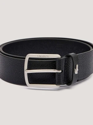 Lacoste Skórzany pasek czarny