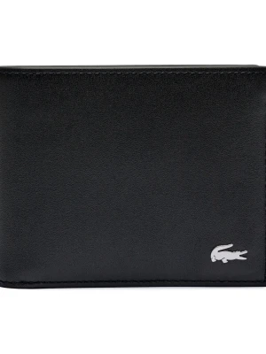 Lacoste Skórzany portfel czarny