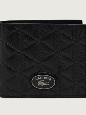 Lacoste Skórzany portfel czarny