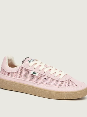 Lacoste Sneakersy Baseshot Lite | zamsz różowy