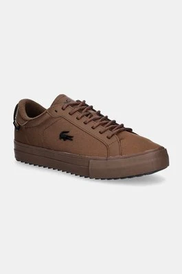 Lacoste sneakersy Powercourt Winter Outdoor kolor brązowy 48SMA0003