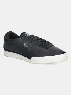 Lacoste sneakersy skórzane AURA męskie kolor czarny 50SMA0154