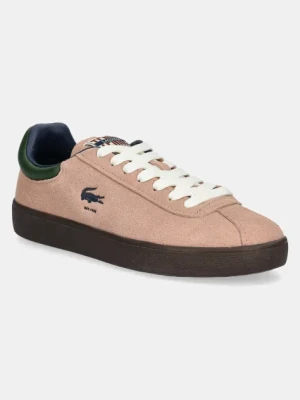 Lacoste sneakersy skórzane BASESHOT damskie kolor pomarańczowy 49SFA0051