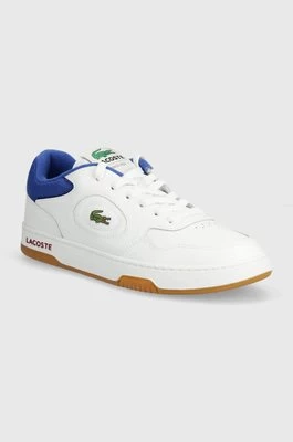 Lacoste sneakersy skórzane Lineset Contrasted Collar Leather kolor biały 47SMA0060