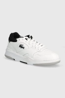 Lacoste sneakersy skórzane Lineshot Contrasted Collar Leather kolor biały 47SMA0061