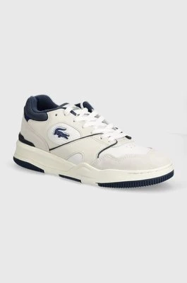 Lacoste sneakersy skórzane Lineshot Leather Logo kolor biały 47SMA0062