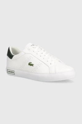 Lacoste sneakersy skórzane Powercourt 2.0 Leather kolor biały 47SMA0110