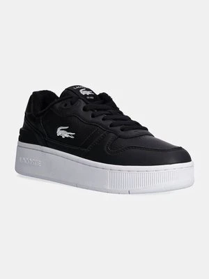 Lacoste sneakersy skórzane T-Clip Platform kolor czarny 48SFA0046