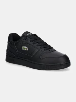 Lacoste sneakersy skórzane T-Clip Set kolor czarny 48SMA0031