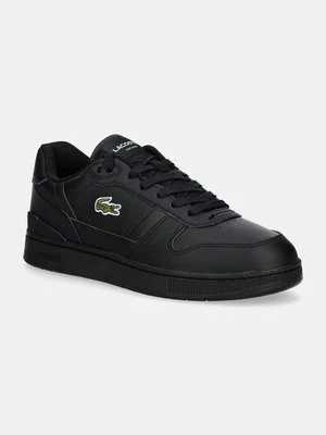 Lacoste sneakersy skórzane T-Clip Set kolor czarny 48SMA0031