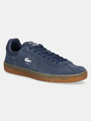 Lacoste sneakersy zamszowe BASESHOT kolor granatowy 49SMA0133