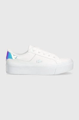 Lacoste sneakersy Ziane Platform Leather kolor biały 47CFA0004