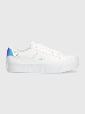 Lacoste sneakersy Ziane Platform Leather kolor biały 47CFA0004