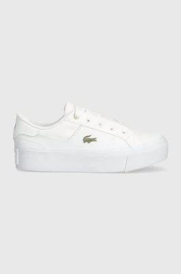 Lacoste sneakersy Ziane Platform Logo Leather kolor biały 47CFA0005
