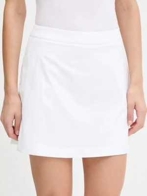 Lacoste spódnica kolor biały mini rozkloszowana JF8571