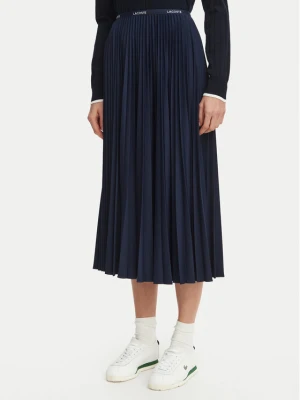 Lacoste Spódnica plisowana JF1402 Granatowy Regular Fit