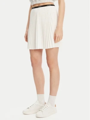 Lacoste Spódnica plisowana JF1403 Écru Regular Fit Kremowy
