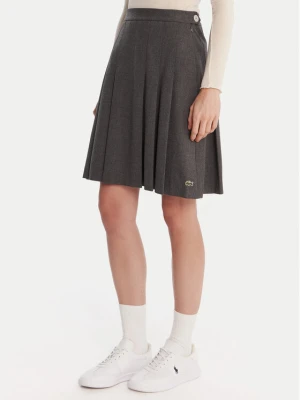Lacoste Spódnica plisowana JF5358 Szary Regular Fit