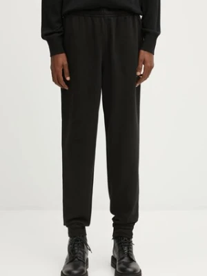 Lacoste spodnie dresowe bawełniane kolor czarny gładkie XH2724