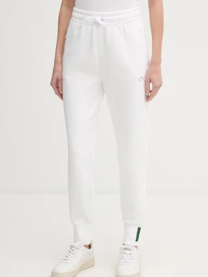 Lacoste spodnie dresowe damskie z bawełną