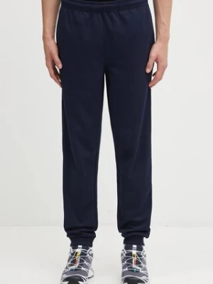 Lacoste spodnie dresowe męskie kolor granatowy gładkie XH5132