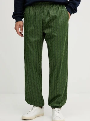 Lacoste spodnie dresowe męskie kolor zielony wzorzyste XH8908