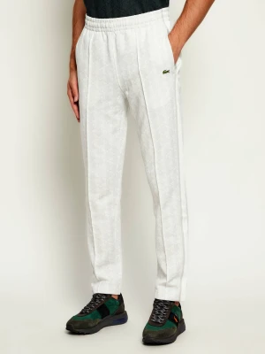 Lacoste Spodnie dresowe | Regular Fit biały