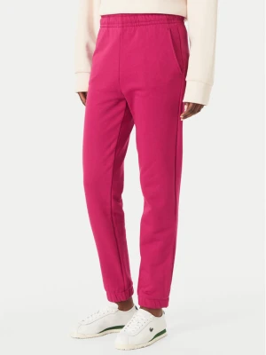 Lacoste Spodnie dresowe XF5268 Różowy ciemny Regular Fit
