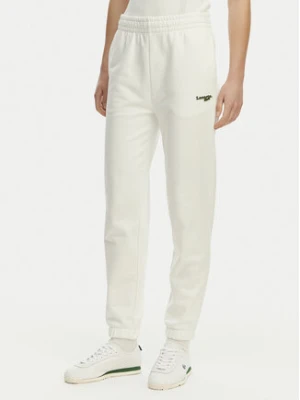 Lacoste Spodnie dresowe XF7604 Biały Regular Fit