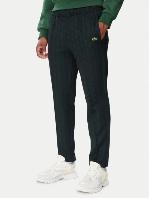 Lacoste Spodnie dresowe XH1440 Zielony ciemny Regular Fit