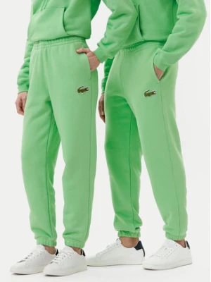 Lacoste Spodnie dresowe XH2750 Zielony Relaxed Fit