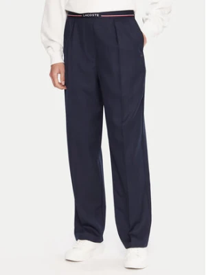 Lacoste Spodnie materiałowe HF5307 Granatowy Relaxed Fit