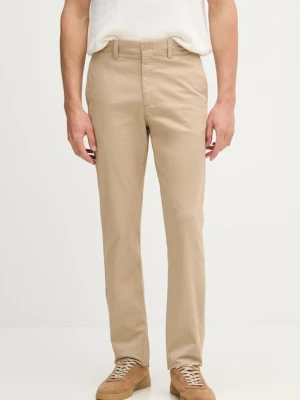 Lacoste spodnie regular męskie bawełniane z elastanem