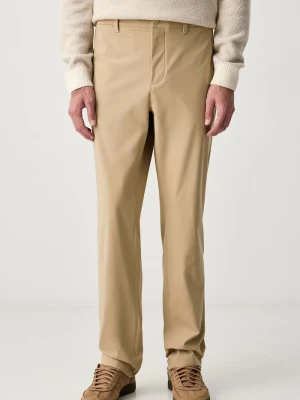Lacoste spodnie slim fit męskie beżowy