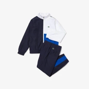 Lacoste Sport Çocuk Uzun Kollu Fermuarlı Renk Bloklu Renkli Eşofman Takımı