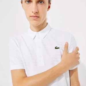 Zdjęcie produktu Lacoste Sport Erkek Çizgili Beyaz Polo